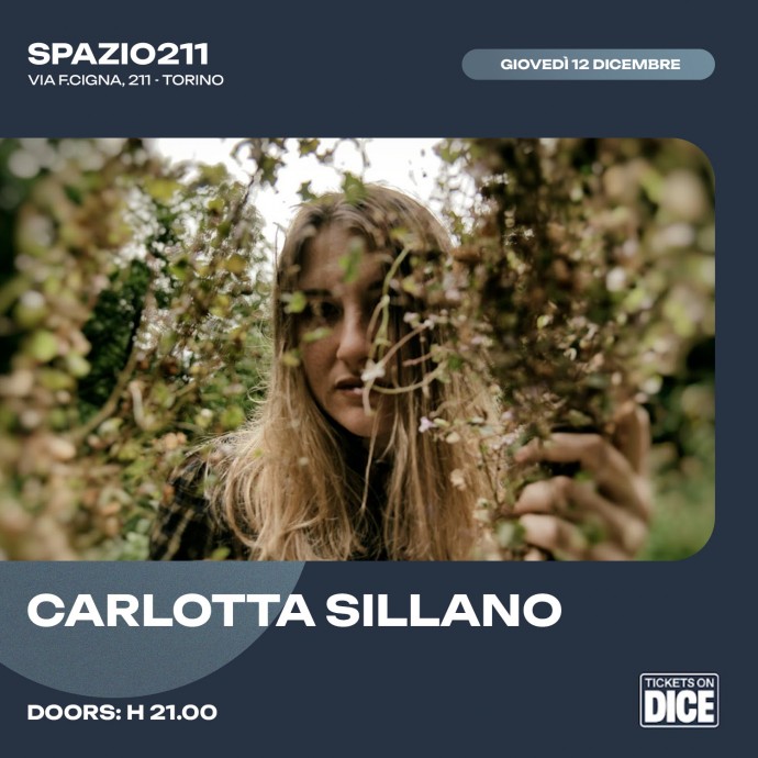 Spazio211 Torino: Carlotta Sillano in concerto a Torino giovedì 12 dicembre 2024